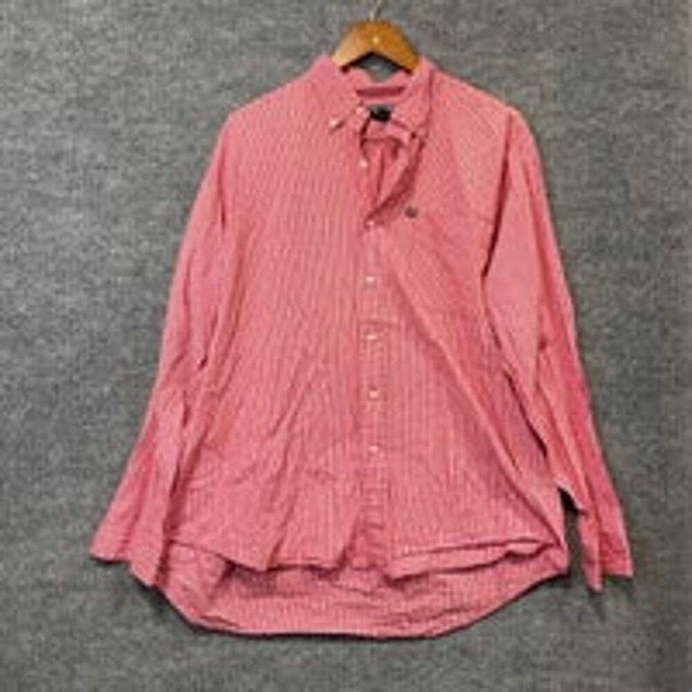 Ralph Lauren jeans co red plaid long sleeve button up shirt size large